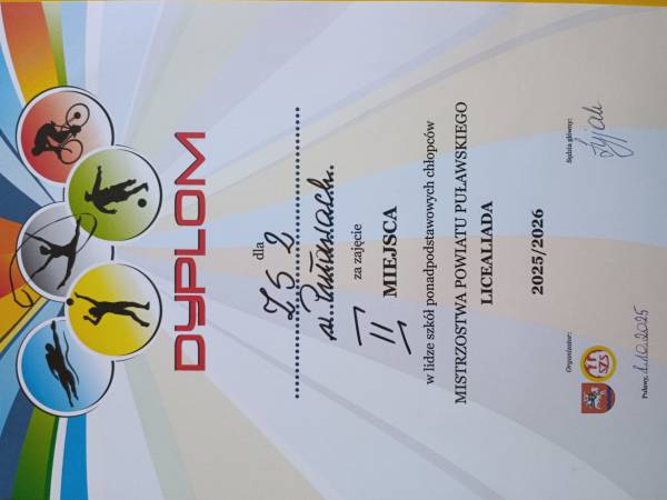 Nasi sportowcy na podium LICEALIADY!